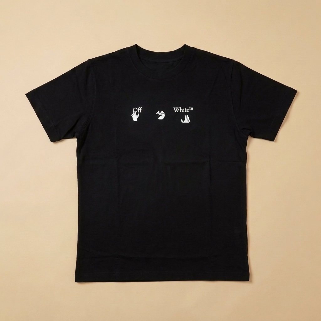 T-shirt usata nera con grafica Arrows e albero sul retro